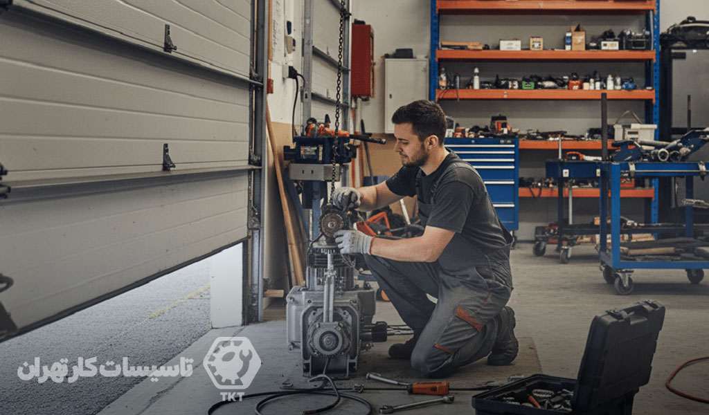 کاهش فشار وارد شده به جک درب پارکینگ